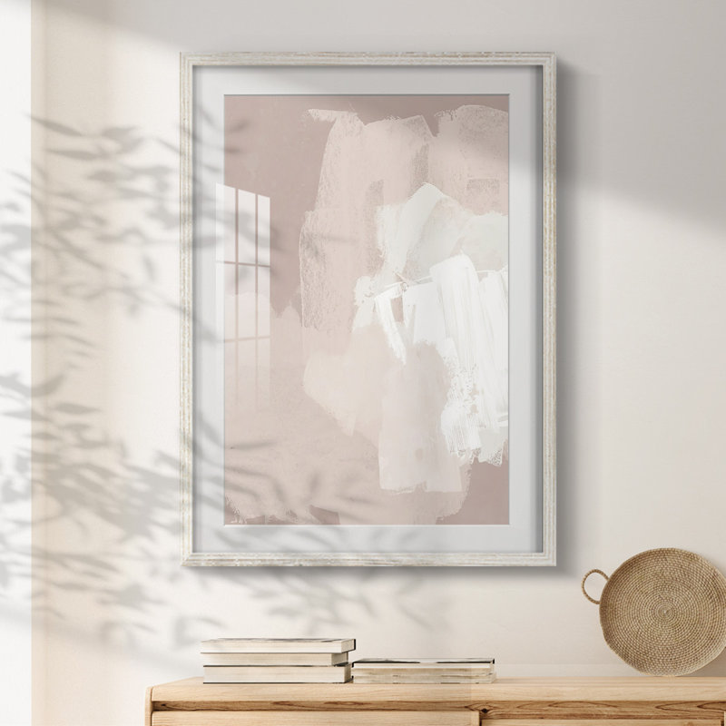 Cloud Slate II - impression encadrée, H 28,5 po x l 20,5 po, Blanc