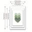 Impression sur toile Calm Minimalist Green Layered Heart - Urban Studio-1676259261