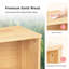 Rubber Wood 2-tier Montessori Shelf And Toy Storage, 35.4" L