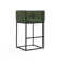 Upholstered Counter Stool with Metal Frame