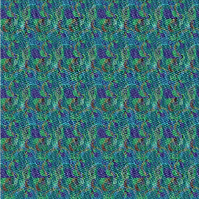 Abstract Indoor Rug, Square 4'