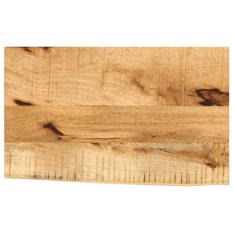 vidaXL Table Top Live Edge Solid Wood Rough Mango, 2.5cm H x 40cm W x 20cm D