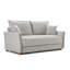 Canapé-lit modulaire en chenille gris avec rangement et 2 coussins décoratifs