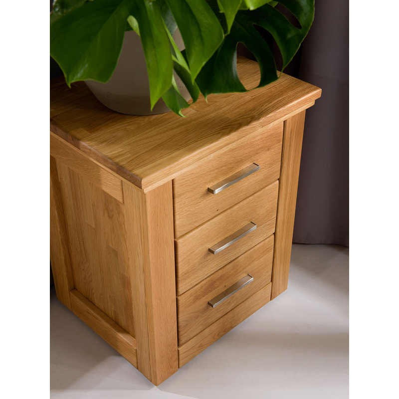 Rauch 51.5 cm W Solid Wood Bedside Table