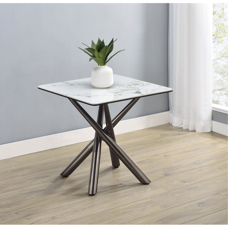 Table de bout Newport Mirage White