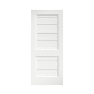 Louvred Wood Primed Shaker Standard Door