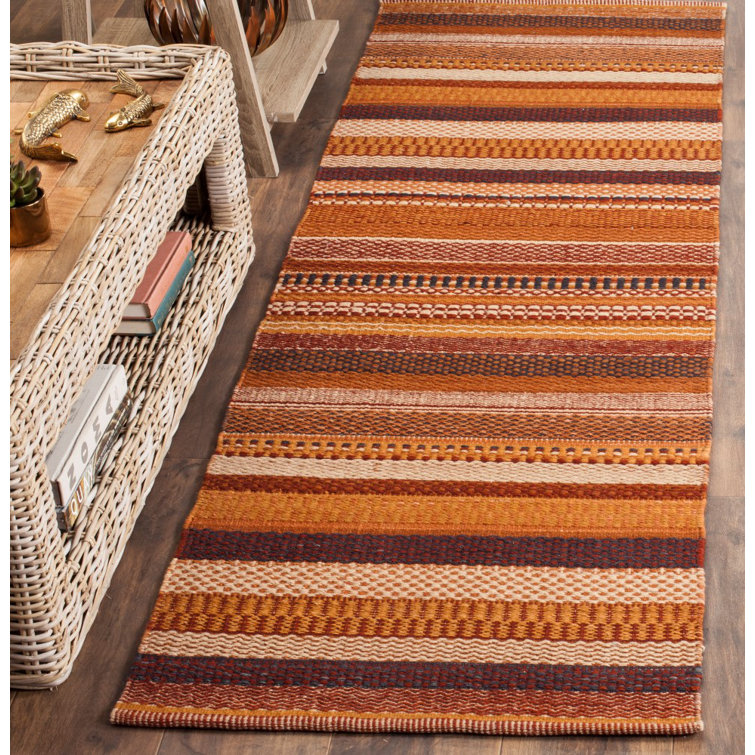 Carper Hand Woven Wool Striped Rug