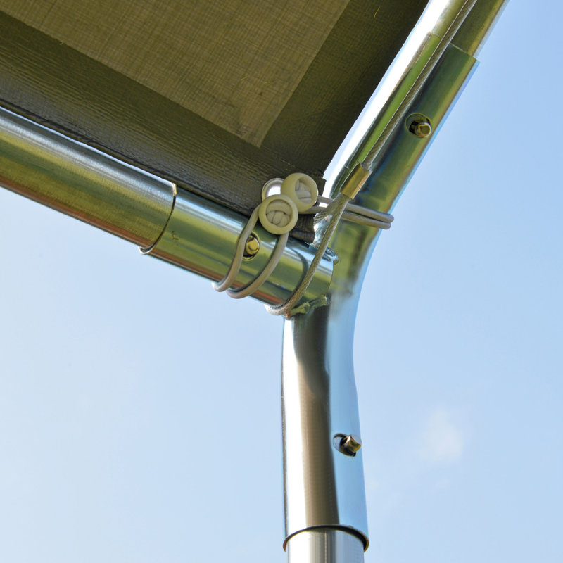 Heavy Duty Galvanized Car Canopy, Gray