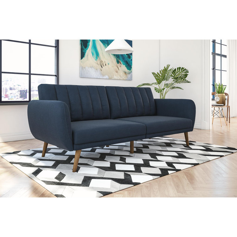 Novogratz Brittany 81.5" Round Arm Convertible Sofa
