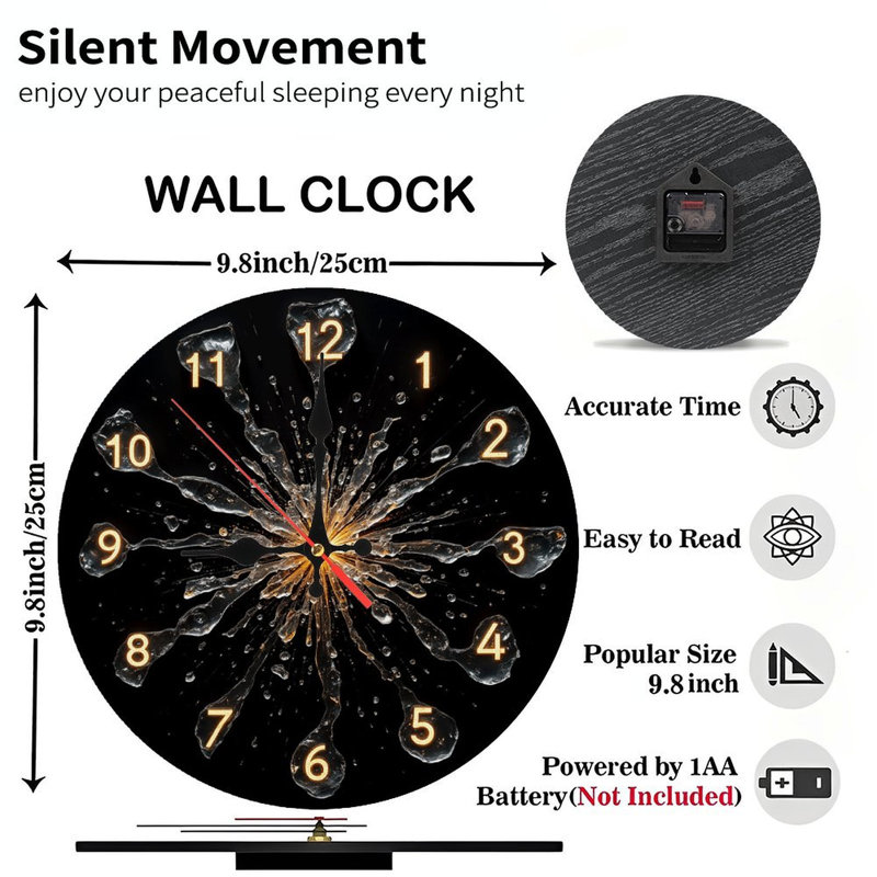 Horloge à eau élégante