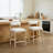 Albia Modern Farmhouse 26.8" H Linen Upholstered Counter Stool with Solid Wood Frame and Cylindrical Back-292655352
