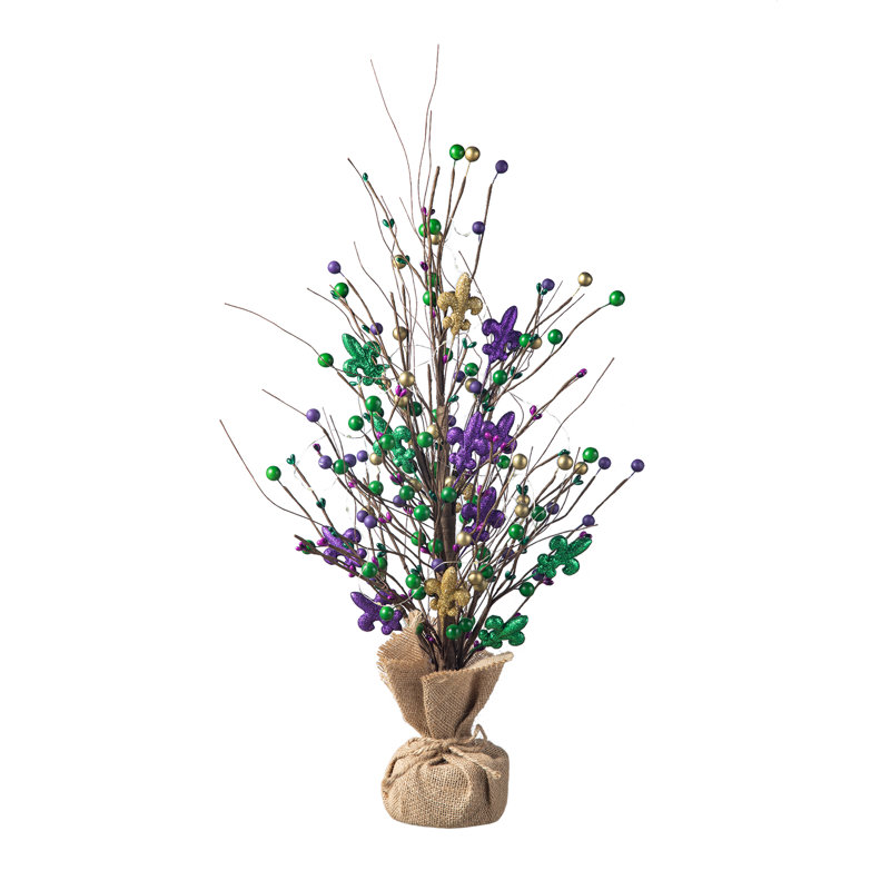 Arbre de table 21 po Mardi Gras