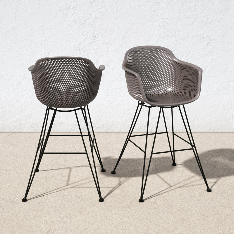 Dusti Outdoor Dining Armchair, Gray