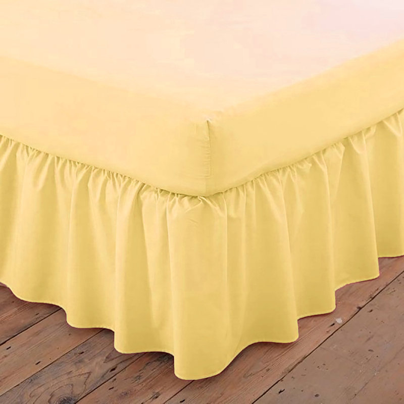 Izyan Percale Fitted Sheet, Lemon, Kingsize (5')
