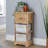 Canby Fully Assembled 3 Woven Basket Drawer Storage Unit