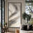 Large Framed Canvas Wall Art - Abstract Tan Gray Prints - 60"x20", 60"x30"-942975260-942975259