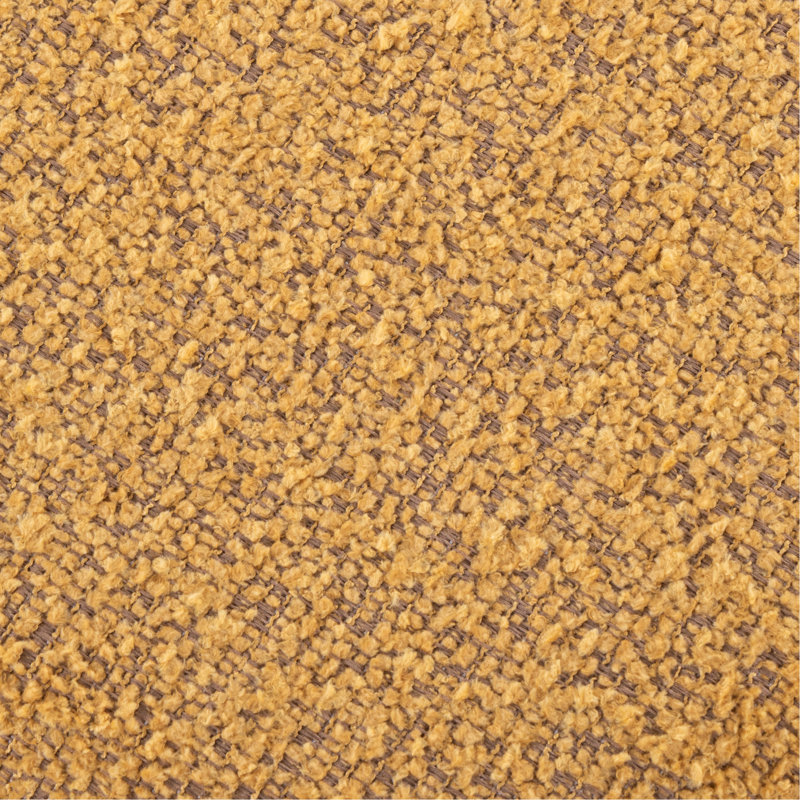 Tissu jaune au look moderne, couvercles amovibles à des fins de rangement, siège confortable rembourré en mousse, deux repose-pieds, sans assemblage, capacité de poids de 250 lb, utilisation à l'intérieur seulement, largeur de 14,91 po
