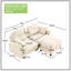 Canapé en chenille 74 "avec repose-pieds Cloud-378645627