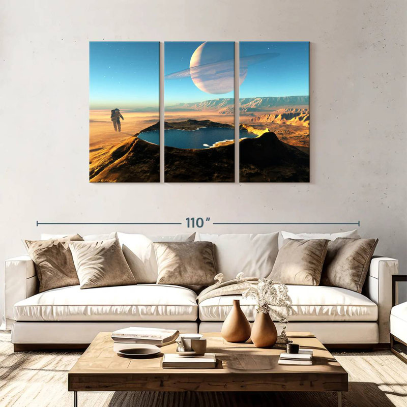 Kelan Space Crater, 48" H x 74" W