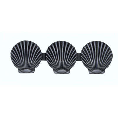 Triple Seashell 3 1/16" Center to Center Novelty Pull