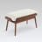 classic and minimalist Fabric Upholstered Entryway Bench with Wood Frame & End of Bed Bench for Bedroom Living Room-32883393-33426574