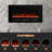 Aarryn Black Electric Fireplace Insert-988053068