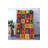 Multi-Colored Interlocking Square Patterned Modern Decorative Rug-1125009047