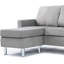 Petit canapé modulaire petit espace, gris