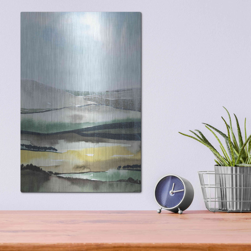 Luxe métal Art «Virga I» par Grace Popp, mur en métal «Virga I» par Grace Popp, H 16 po x l 12 po