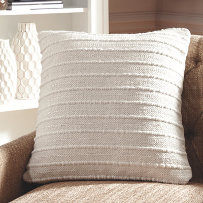 Embroidered Reversible Throw Pillow