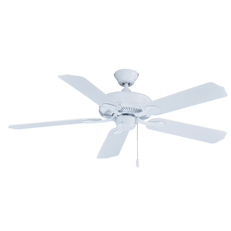 Sunset 52" 5-Blade Outdoor/Indoor Ceiling Fan, White