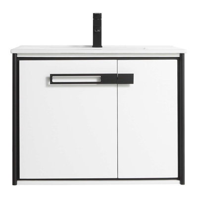 30'' Single Bathroom Vanity with Vitreous China Top