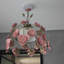 Lustre rose à intensité variable 1 lumière