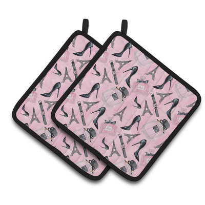 Cuisinier poignée de mode et d’accessoires en aquarelle caroline