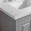 Meuble-lavabo double autoportant de 60 po avec pierre artificielle entièrement assemblé-528485130