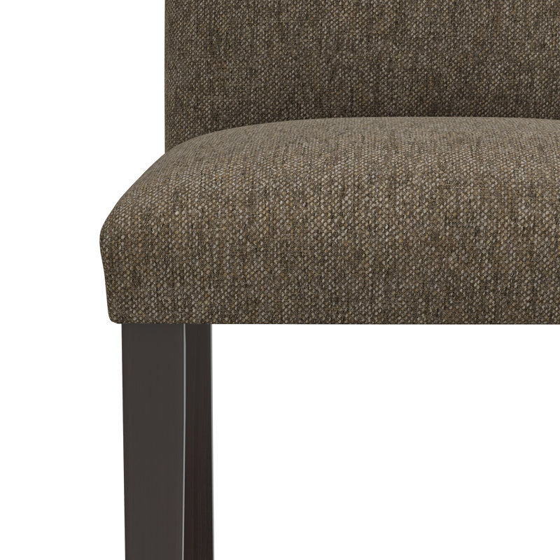 Chaise d'appoint rembourrée Benson, Sustain® Milsap en tweed granit