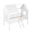 Lit mezzanine simple bas en blanc