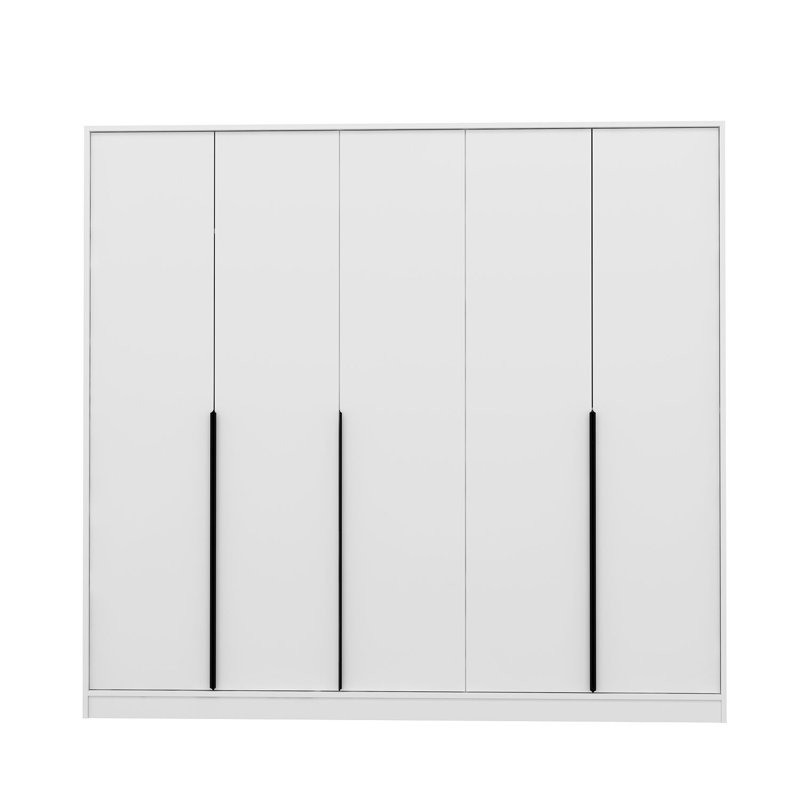 Elina Manufactured Wood Wardrobe, Grey