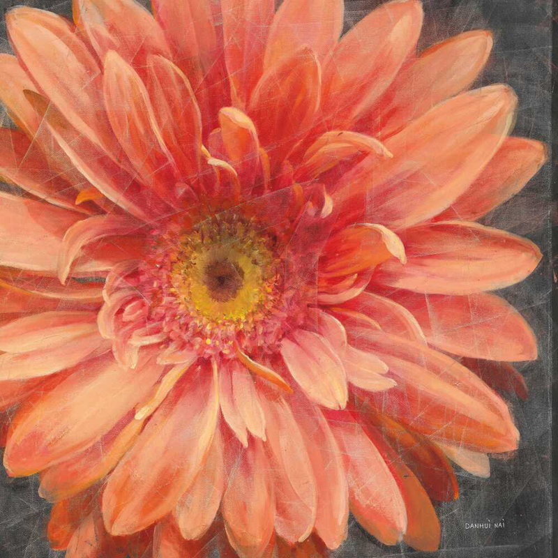 Floral éclatant II, H 36 po x l 36 po