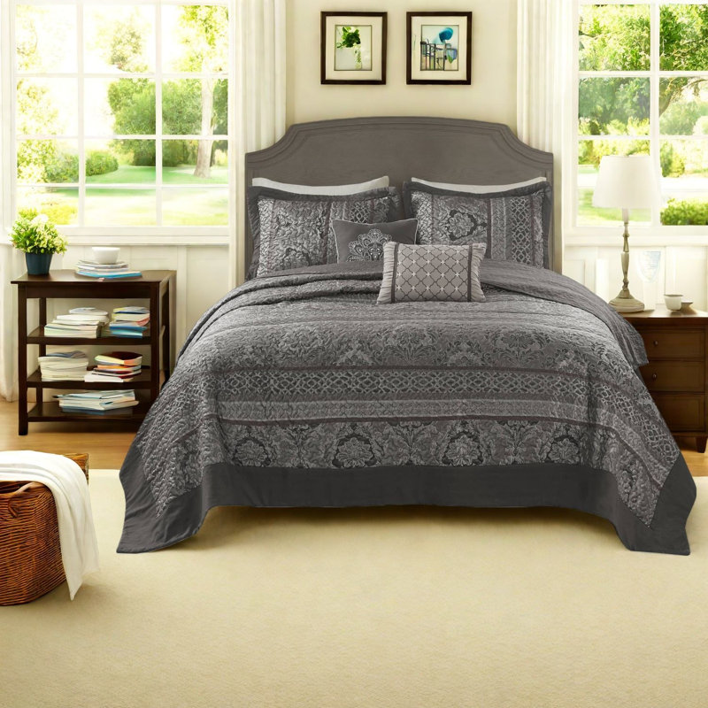 Reversible Queen Bedding Sets, Polyester Jacquard, Modern Home Style
