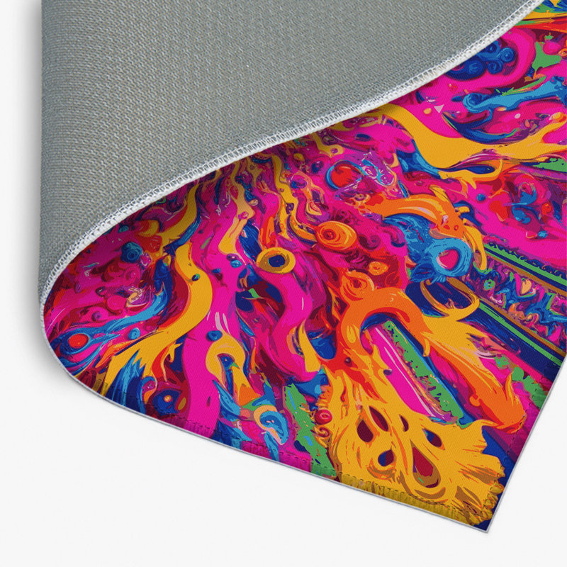 Tapis intérieur et extérieur Fractal Flow, Rectangle 9 pi x 12 pi