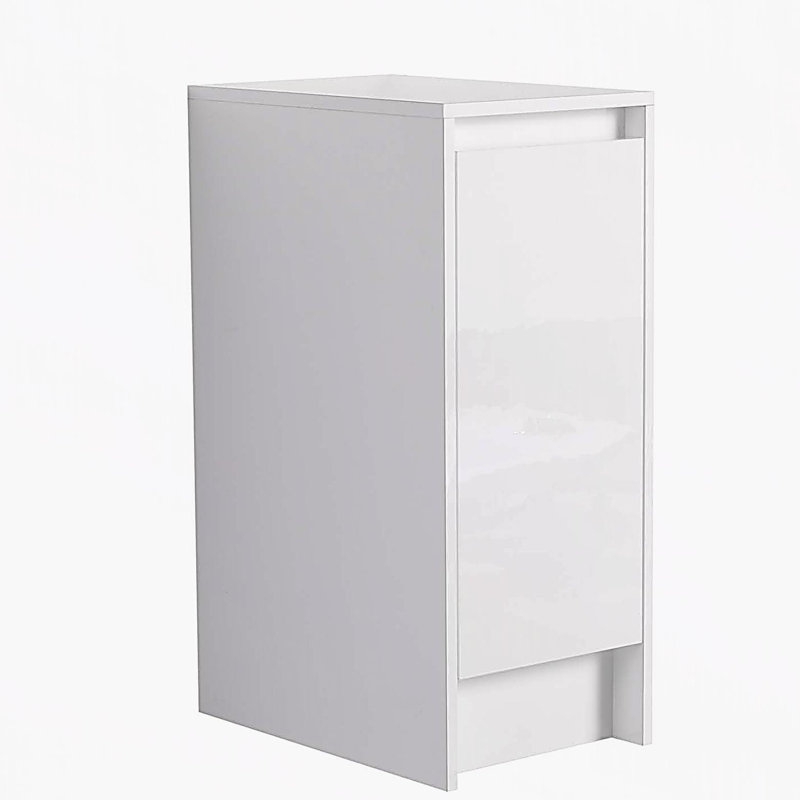 12" Freestanding Bathroom Storage Cabinets,Soft Close Doors,Floor Mounting Design