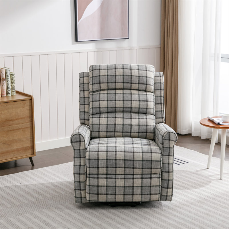 Deltrice 82cm Wide Lift Assist Wing Chair Recliner, Green