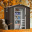  Outdoor Steel Storage Shed with Window-102025173