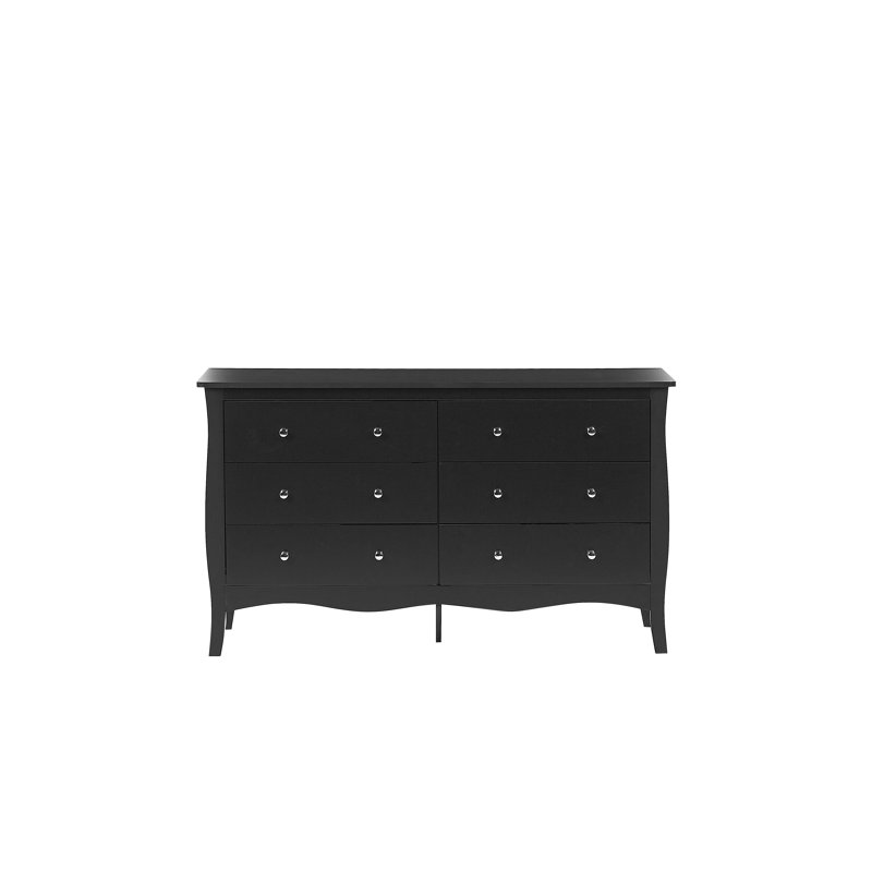 Ottilie 6 Drawer Chest, Black