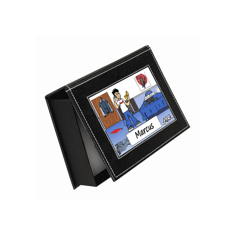 Faux Leather Memory Box