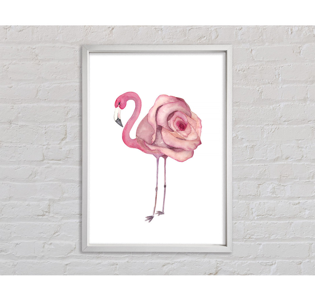 Rosa Flamingo Rose - Druck