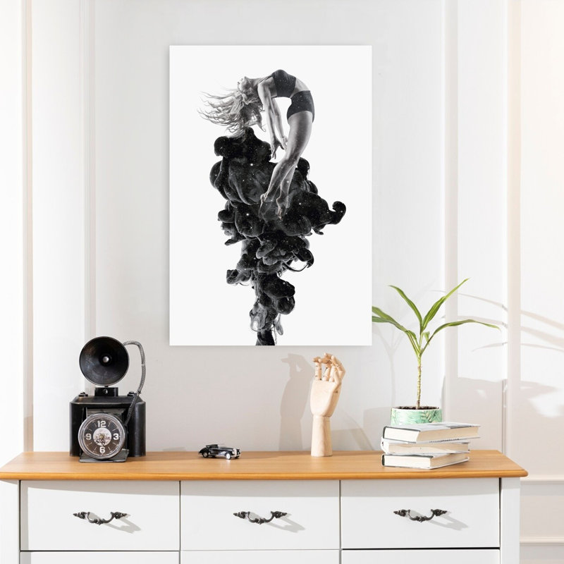 Rafale d'art contemporain abstrait, H 24 po x l 16 po