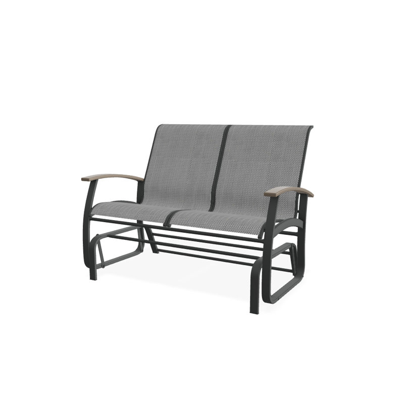 Banc oscillant Askar, Désert P60, Graphite texturé, Nickel