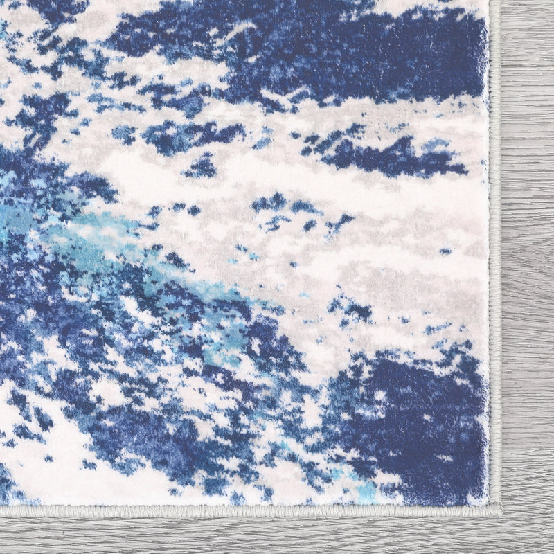 Abstract Machine Washable Rug for Living Room Bedroom Modern Non-Slip Area Rugs Foldable Rugs for Playroom Office Kitchen Dinning Room Entryway